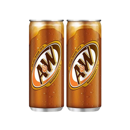 Buy A&W Root Beer Rasa Sarsaparila Cold Drink Can