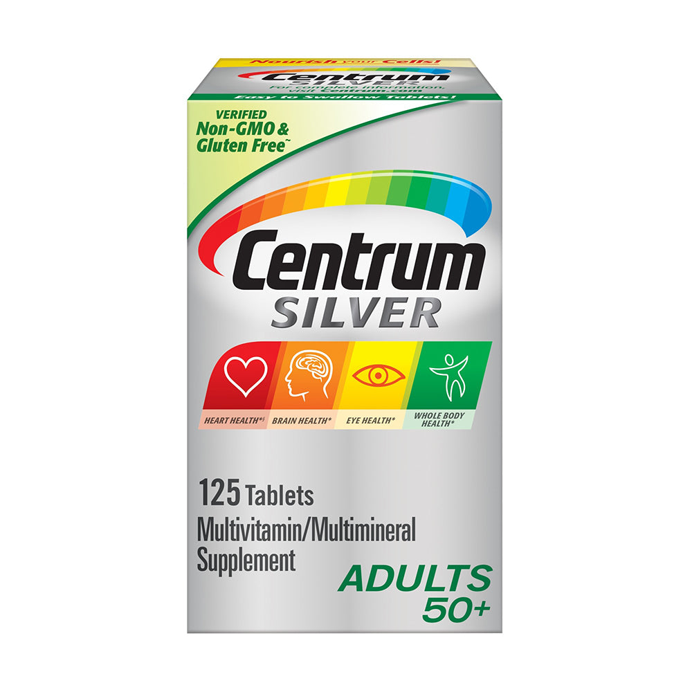Centrum Silver Multimineral Supplement Adults 50+ 125 tablets