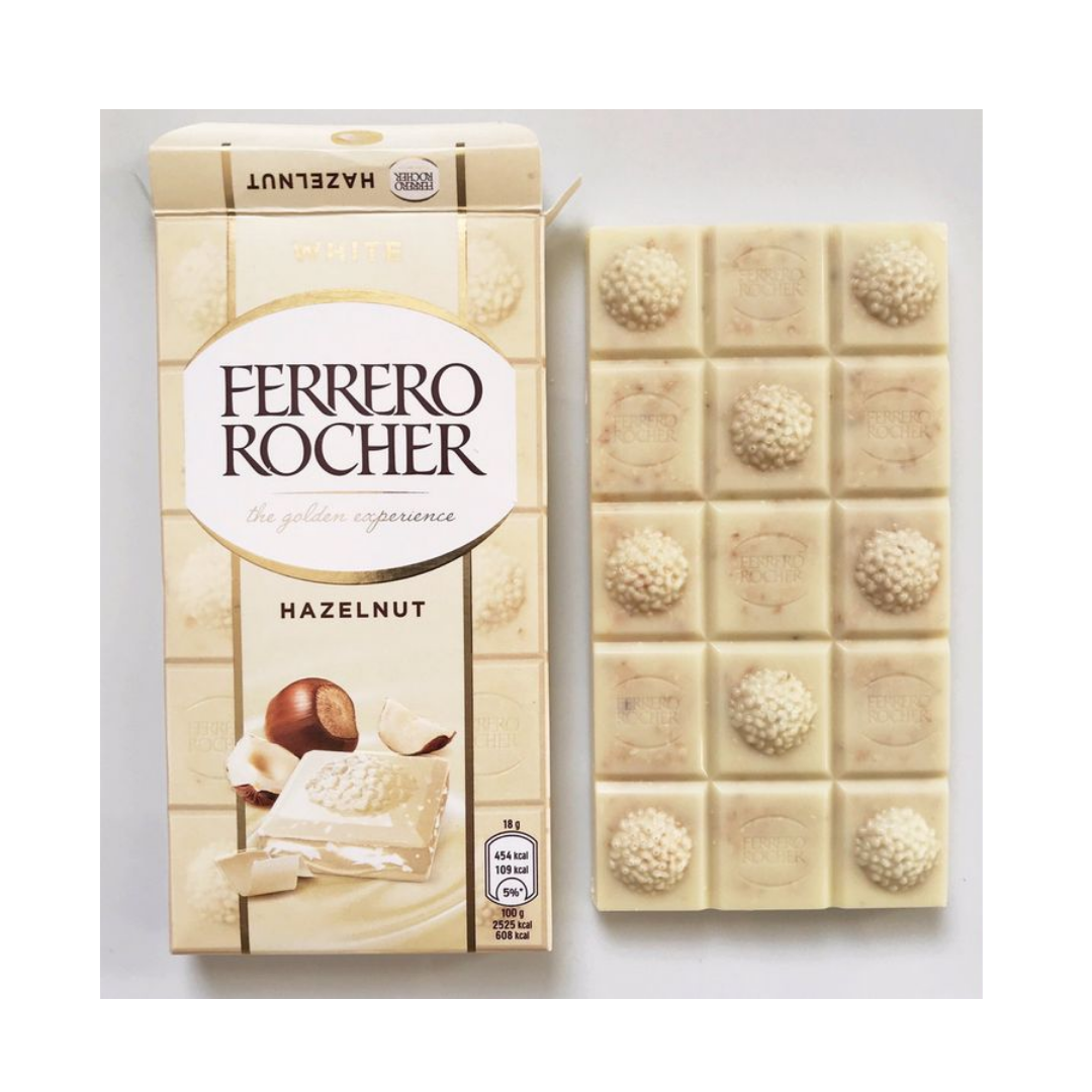Buy Ferrero Rocher White Chocolate Bar With Hazelnut