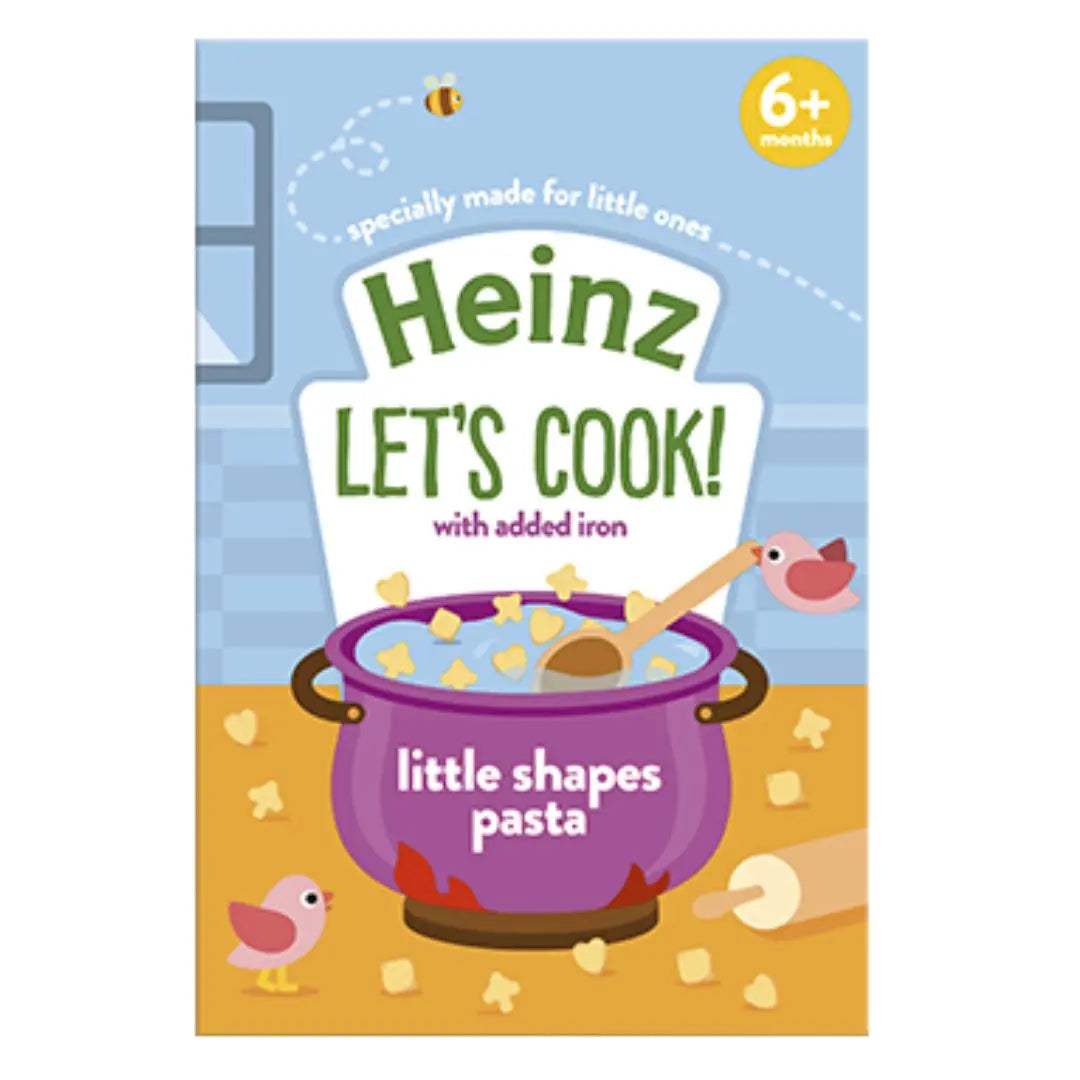 luckystore imported baby foods Heinz Let's Cook Little with added iron Little Shapes Pasta 6+Months 340g